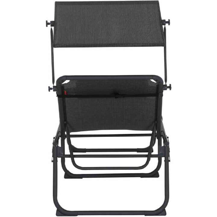 SIENA GARDEN Campingliege + Comfort grau